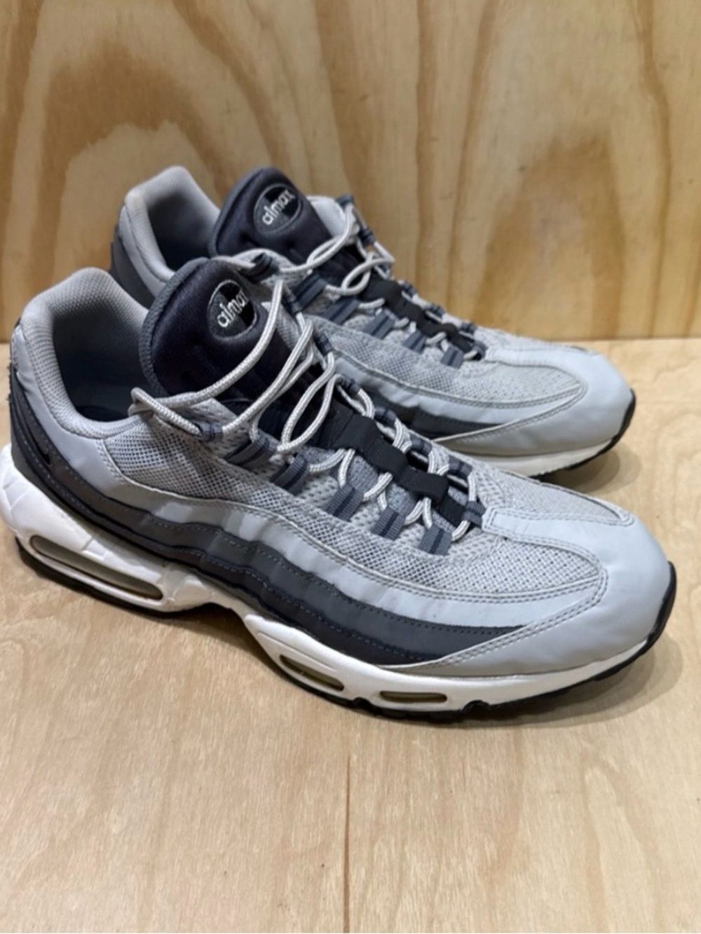 Nike Air Max 95 Neutral Grey / Black Cool Grey 609048-085 Mens Size 14 AIRMAX